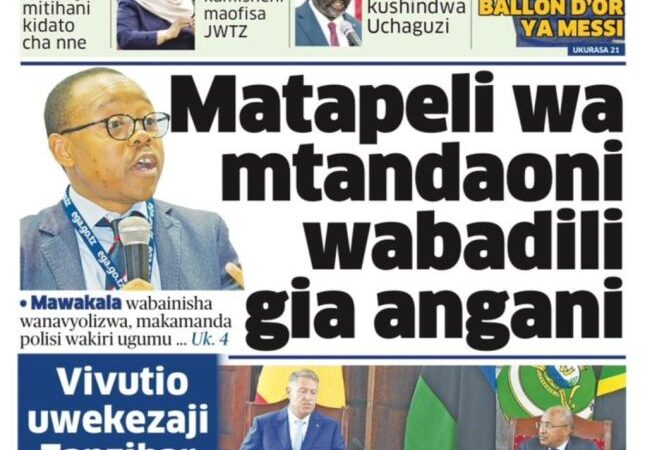Habari kubwa za Magazeti ya Tanzania leo November 19, 2023
